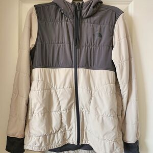 The North Face Two-Tone Jacket - Gray and Cream